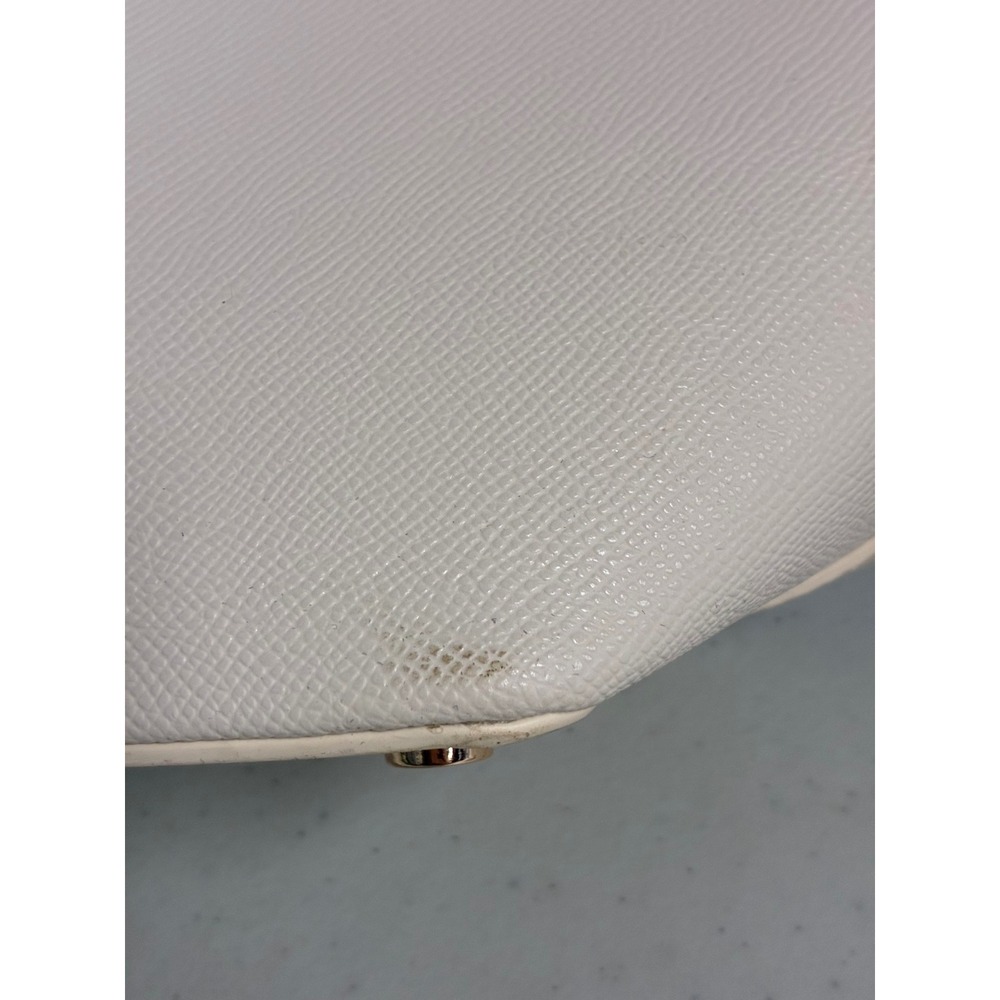 Anne Klein Two Tone Cream Cognac Brown Faux Leather Tote Bag with Pouch NWT - Picture 6 of 9